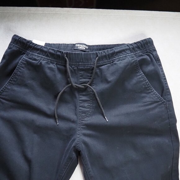 Levi's Denizen Men's Black Jogger Pants Size L / W36 L28 Elastic Drawstring - Picture 4 of 10